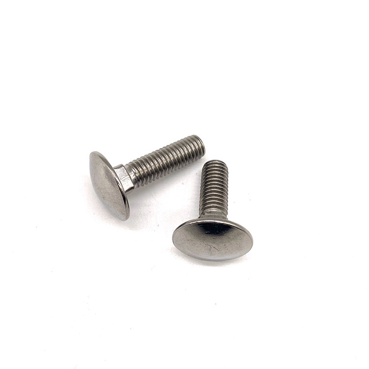 DIN603 A4-70 A4-80 الفولاذ المقاوم للصدأ 314 316 M6 M12Carriage Bolt