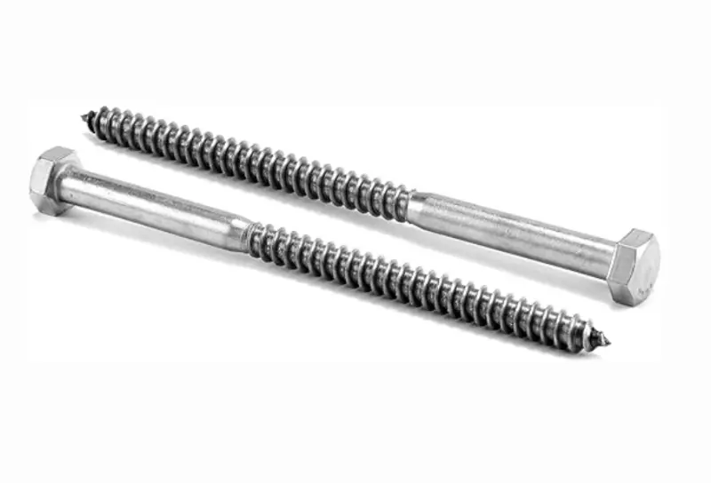 Heavy Duty Hex Head Wood Screws Black Finish